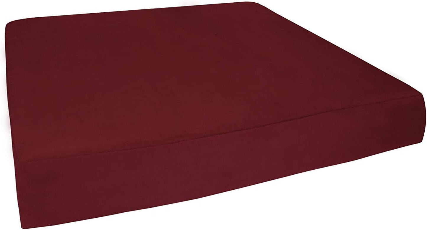 Barker Beds Giant Orthopedic Dog Bed - 7" Memory Foam Mattress - 100-300 Lbs - Joint Pain & Arthritis Support - Vet Recommended, Washable Cover - Made in USA - 60"X48"X7" - Burgundy