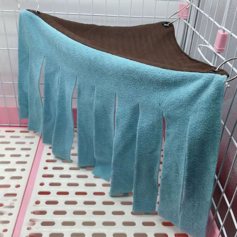 Tassel Strip Pet Tent Hideout Hideaway Guinea Pig Hamster Hedgehog Hammock Curtain Small Pets Hanging Bed Corner Nest Mat House