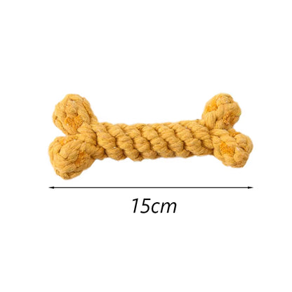 1Pcs Bite Resistant Pet Dog Chew Toys for Small Dogs Cleaning Teeth Puppy Cat Rope Knot Ball Toy Playing Mascotas Accessories