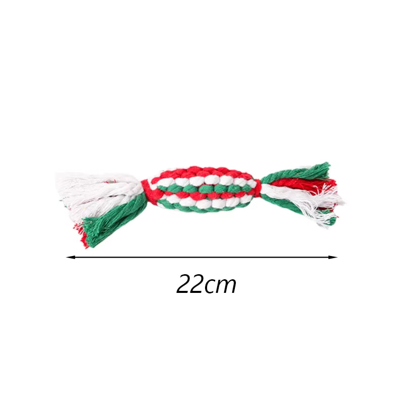 1Pcs Bite Resistant Pet Dog Chew Toys for Small Dogs Cleaning Teeth Puppy Cat Rope Knot Ball Toy Playing Mascotas Accessories